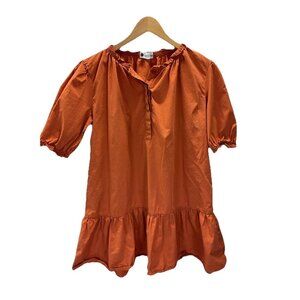 CARYN LAWN Rust Clare Dress Short Sleeve‎ Size One Size Comfort everyday